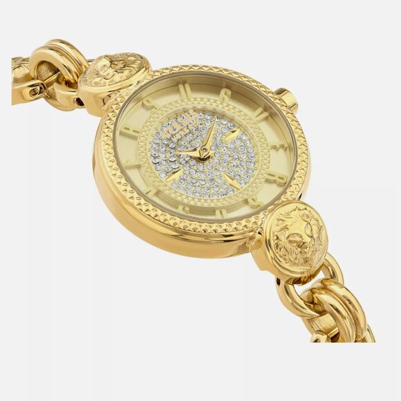 Sale Versus Versace Womens Gold 30mm Bracelet Fashion Watch